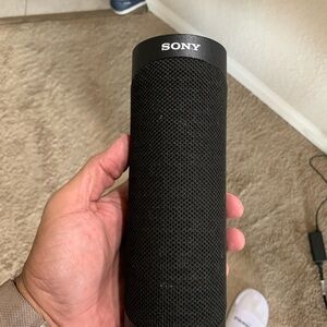 Sony Black Cylindrical Bluetooth Speaker